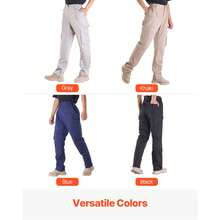FR Pants For Men Flame-Resistant Cargo Pants Multi-Pockets XL Size Black - 黑色 - 查看 6