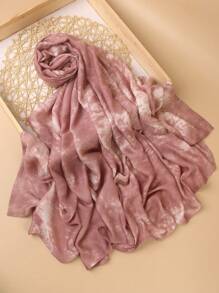 1条高品质纯色柔软透气粘胶纤维头巾，适合日常搭配长袍或连衣裙佩戴