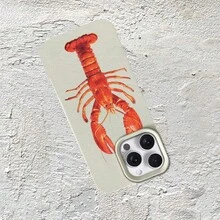 Seafood Theme Lobster Fashion Pattern Personality  Hot-Selling Matte Texture Matte Pattern Mobile Phone Case, Comfortable Grip, Unisex-Suitable For IPhone16/16PRO/16PLUS/16PROMAX/15/15PLUS/15PROMAX/14/14PLUS/14PRO/14PROMAX/13/13PRO/13PROMAX/12/11/Plus/Pro/Max/7/8/SE/XS/XS MAX/7p/8p For Friends, Girlfriends, Boyfriends, Family Members - 彩色 - 查看 7