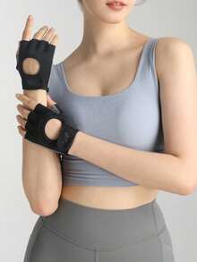 男女通用透气健身手套，全掌保护，强力抓握，带衬垫举重手套，适合骑行、运动、健身房、训练 - 彩色 - 查看 11