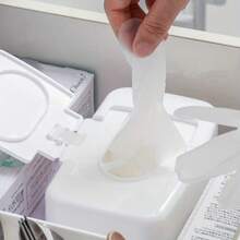 1/2PCS Portable Wet Wipe Dispenser - Square Plastic Tissue Holder For Car & Office, Bathroom Essentials, Christmas/Halloween Gift Decoration,Bathroom Storage,Toilet Roll Holder,Bathroom Accessories,Tissue Box Holder,Kitchen Accessories