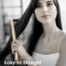 ANGENIL Professional Titanium Flat Iron Hair Straightener And Curlers 2 In 1, Straightening Curling Hair Styling Irons For Women All Hair Types, Fast Heating, 1 Inch Dual Voltage Travel Flat Iron, 360° Swivel Cord