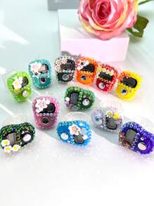 New Portable Finger Tally Counter With Flower Dot, Handheld Counter For Muslim Daily And Festival Occasions - Multicolor - View 3