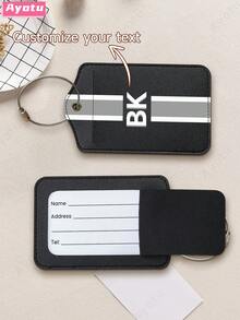 Customized Luggage Tag, Fashionable And Lightweight Luggage Tag For Travel Groups, Luggage Identification Tag, Airline Boarding Pass, Corporate Team Building Travel Identification Card, Luggage Tag, Backpack, Handbag And Schoolbag Nameplate, Summer And Winter Travel Accessories, Pet ID Tag, Travel Essentials Travel Storage Bag, Automotive Decor, Family And Friend Travel Gifts,New Year Glamour - Multicolor - View 5