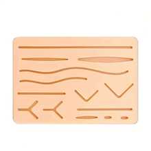 Reusable Silicone Medical Training Skin Model With 14 Pre-Cut Wounds For Suture Practice, Ideal Suture Practice Pad For Medical Training - Color - View 4