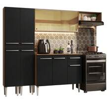 Madesa Emilly Complete Modular Kitchen 229cm Brown/Black 09 - Brown and Black - View 2