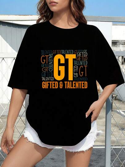 Gifted And Talented Teacher Appreciation Back To School-Shirt         Graphic Tees Women Crop Tops Summer Outfits Women Summer Tops-Shirt