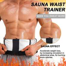 1PC, 2025 Summer Men's Sweating Belt, Men's Protective Belt Four Rows Buckle Plastic Belt, Sauna Belt, Waist Cover And Sports Protective Belt,Waist Trainer,Men's Sports Waistband - Multicolor - View 15