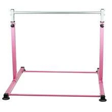 Gr8 Home Gymnastics Horizontal Kip Bar Home Gym Adjustable Height For Children Kids Pink - Pink - View 3