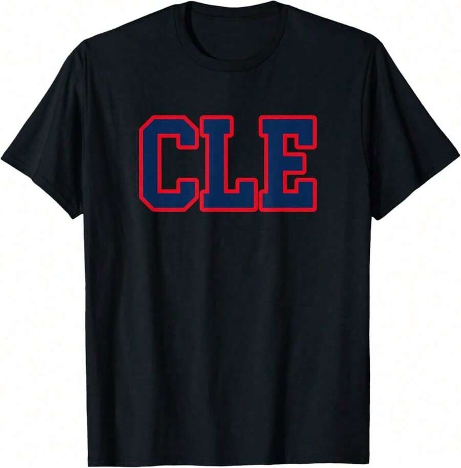 Camiseta de Cleveland, Ohio - Camiseta Cle - Negro - Ver 1