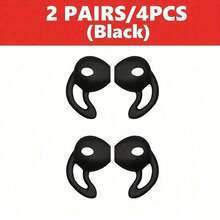 4pcs Non-Slip Sports Ear Tips For Wireless Earbuds - Sweatproof Anti-Fall Silicone Ear Hooks With Secure Fit Wing Design, Comfortable Gym Running Workout Earphone Covers Compatible With Airpods - Multicolor - View 12