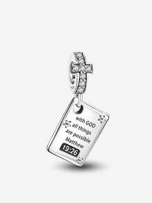 1PC 925 Sterling Silver Red Cherry Pendant Charm Pendant Ball Suitable For Bracelets DIY Women's Jewelry