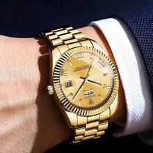 Fashion BINBOND B0733 Men Fashion Business Sports Quartz Watch 50M Waterproof Luminous Classic Calendar Creative Clock Men Wristwatch Birthday Gifts For Father, Husband, Brother Business Partners Built-In Battery Imported Japanese Automatic Quartz Movement - 彩色 - 查看 9