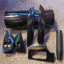 1 Roll Rainbow Black Laser PVC Protective Film - Waterproof, Scratch-Resistant, UV-Resistant - Fashionable & Elegant, Suitable For Various Vehicle Models - one-size - View 6