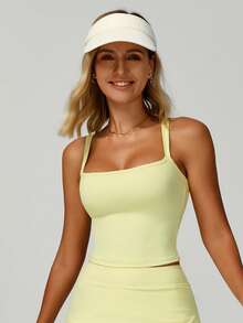 MASKERT Sports Vest' Women's Sports Vest Running Fitness Sports Vestyoga Clothes Home Commutingleisure Comfortable Skin Friendly - Màu vàng - Xem 10