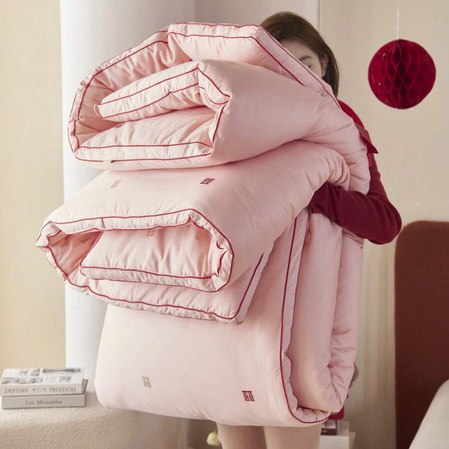 Wedding Party Supplies - 八喜被-水粉(60S純棉+15%大豆) - 查看 1