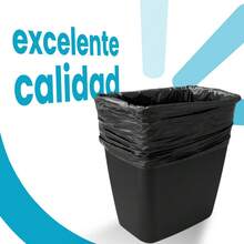 Plastic Trash Can For Outdoor And Indoor Use - Black - View 7