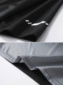 1pc Women's Plus Size Gradient Color Digital Print Loose Fit Plus Size Short Sleeve T-Shirt, Suitable For Sports, Running, Yoga, Gym, Outdoor, Casual, Vacation, Round Neck Pullover, 0XL 1XL 2XL 3XL 4XL