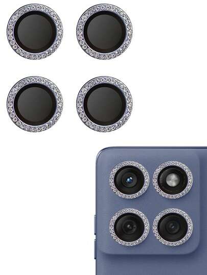 Kit (4 Pecass)Película Câmera STRASS Edge 60 Fusion/Edge 60/Edge 60 Pro Protetor Da Lente DIAMONTE Colorido