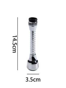 1Pc,360° Rotating Kitchen Sink Faucet Aerator With Hose - Water-Saving, Anti-Splash, Easy Install, Stainless Steel Valve, Plastic Hose, Center Mount Design For Efficient Dishwashing, Kitchen Sink Upgrade | Contemporary Kitchen Faucet | Painted Finish Faucet, Kitchen Faucets For Sinks - Multicolor - View 2