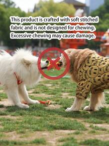 1 Pc Dog Toy - Cartoon Pattern, Interactive No-Battery Sound Toy For All Breeds, Durable Puppy Play And Training Game Accessory