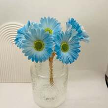 1 件/3 件/5 件人造雏菊花，假非洲雏菊花束，适用于派对、家居、厨房、花园、婚礼装饰（新款或旧款随机）