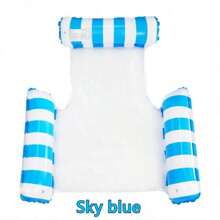 Scaun plutitor gonflabil pentru drenarea apei, hamac de relaxare, cu dublu scop, cu spătar, scaune gonflabile pliabile pentru piscină de vară pentru spa, piscină, plajă, articole pentru petreceri pe plajă, petrecere multifuncțională la piscină, distracție acvatică în aer liber, scaun plutitor cu apă, scaun pat plutitor portabil pentru călătorii, potrivit pentru cadou de ziua de naștere de vară, cadou de petrecere, cadou pentru studenți