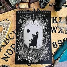 1PC Raven Gothic Notepad - Vintage Top-Spiral Steno Journal With 60lb Lined Paper | Dark Academia Writing Pad For Horror Authors, D&D Campaigns & Gothic Poetry