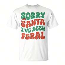 Rry Santa I'Ve Been Feral Cistmas Groovy Retro T-Shirt43469220g Sanded Cotton T-Shirt, There Is A  Layer Of Veet Inside, Very Ft And Warm Touch, Bring Full Sense Of The Package. Oversize For Afternoon Naps And Home Relaxation. Pattern Is A Yawning Rtoon Brown Bear, The Image Of Lazy And Lovely, With A Towel Embroidery Pess To Increase Its -Disional. It's The  Uniform Of"Narcole," Perfect For Lounging On The Couch Watching A Movie, Taking A Nap, Or Enjoying A Perfect Afternoon Of Doing Nog, Delr The Healing Message Of"Allow Yours To Relax.". - 白色2 - 查看 1