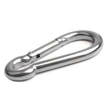 Hanging Buckle, Key Ring, Buckle, Lock Buckle, Insurance Hook, Spring Buckle, Spring Hook, Buckle, Outdoor Accessories, Mountaineering Buckle Hook - Silver 12*140 - View 5