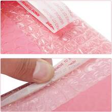 Pink Padded Mailing Envelope Self-Sealing Bubble Transport Bag Protective Packaging For Shipping And Mailing - 13*15CM - View 4