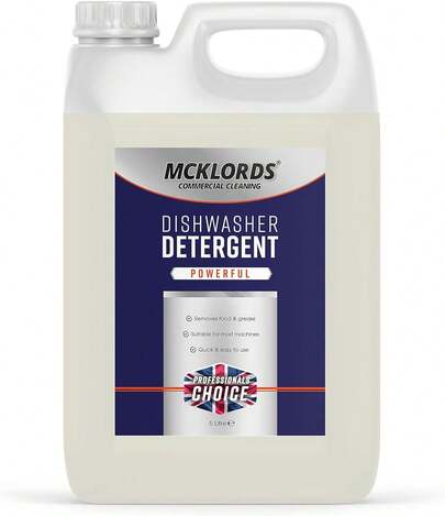 McKLords Dishwasher Detergent, 5 Litre, Clear