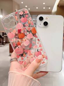 1pc Fashionable Personalized Autumn Pumpkin Graphic TPU Phone Case Compatible With IPhone 16/16Pro/16Plus/15/15ProMax/15Pro/11/12/13/14ProMax/12Mini/13Mini/11Pro/11ProMax/12Pro/12ProMax/13Pro/13ProMax/14Pro/14ProMax, Soft Shell, Creative High-End Design Waterproof Shockproof Anti-Fall Scratch Resistant - Multicolor - View 3
