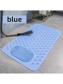 1 pieza Alfombra multicolor aleatoria para ducha y bañera de 27.5 X 14.2 pulgadas, alfombra de goma antideslizante para ducha, adecuada para ancianos y niños, alfombra antideslizante para bañera con agujeros de drenaje y ventosas, alfombra para baño y bañera, lavable a máquina