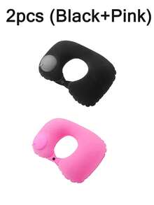 1/2/3pcs Inflatable Neck Pillow, Suitable For Airplane Travel, Inflatable Neck Pillow, Travel Neck Pillow, Inflatable Neck Pillow, Travel Pillow. This Inflatable U-Shaped Pillow Is Designed With Ergonomics, Contouring To The Neck Curve, Portable And Lightweight, Providing Comfortable Support And Relieving Neck Pressure. - Multicolor - View 23