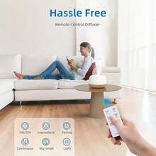 Essential Oil Diffuser, 300Ml Ultrasonic Oil Humidifier With 7 Color Lights 2 Mist Modes With Remote Control For Home, Office