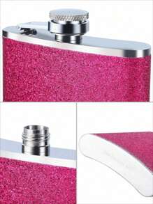 Personalized Bridesmaid Flask,Personalized 8oz Stainless Steel Hip Flask With Custom Name - Elegant Pink Glitter Design, Leakproof Travel Wine Bottle Holder For Liquor, Whiskey, And Cocktails - Perfect Gift For Women, Hidden Flask For Liquor, Bridesmaid Proposal, Bridal Party Gift, Christmas Birthday Gift For Her,Elegant Living - Multicolor - View 4