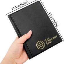 1pc 120 Slots Coin Collection Album, Commemorative Coin & Vintage Coin Storage Book, Thick PVC Sticker Holder (Coins Not Included),Savings Plan,Biweekly Savings Plan,10000 Savings Plan,Savings Strategy