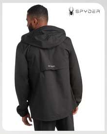 ¡RecomendadoSpyder - chamarra impermeable para hombre, ligera, impermeable, con capucha, cortavientos para viajes, golf y senderismo (S-XXL)¡Top de Temporada - Piedra - Ver 2