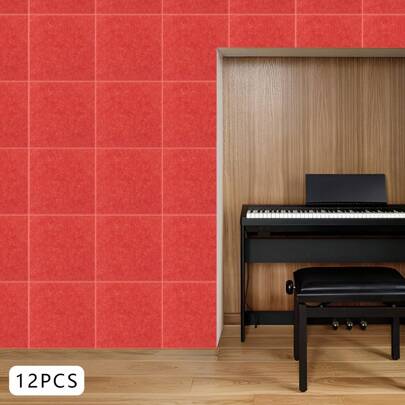 YUNRUX 9mm 12pcs High Density Acoustic Panels, Soundproofing Panels For Studio, Office