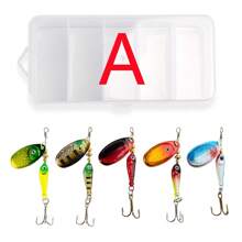 Topline Tackle 2pcs/5Pcs 9g Fishing Spinner Baits Lures Kit, As Hard Spinners Lure And Spinnerbaits For Bass Walleye Salmon Trout Trout Redfish