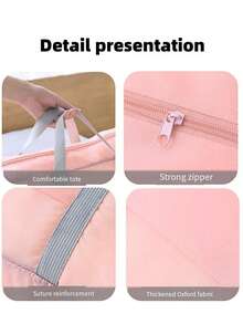 1pc Foldable Large-Capacity Travel Organizer Bag, Unise-Friendly Clothing Packaging Bag, Luggage Bag, Women's Waterproof Travel Bag, Luggage Bag, Overnight Bag, Carrying Bag, Handbag, Fitness Bag, Work And School Supplies, School Supplies, Student Return To School Handbag, Handbag, Weekend Bag, Handbag, Vacation Handbag, Outdoor Business Holiday, Hospital Unise-Friendly Relocation And Moving Luggage Bag, Festival Gift Large-Capacity Storage Bag - Multicolor - View 3