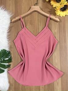 total regata de alcinha regulavel feminina - Rosa empoeirado - Visão 1