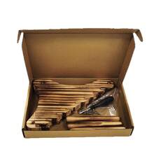 1 pieza Soporte de exhibición de cuchillos de madera, organizador de almacenamiento y exhibición de escritorio para cuchillos de fruta y herramientas de cocina en el hogar