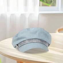 Women Beret Hats - 淺藍色 - 查看 1