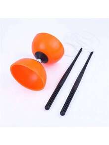 High Performance Smooth Spinning Chinese Diabolo, EVA Outdoor Fitness Cycling Training Entertainment Toy, Essential Back To School Sports Gear, Perfect Gift For Juggling Artists, Outdoor Activity Toy Diabolo Juggling Set, Smooth Spinning Toy For Back To School Sports Equipment, High Performance Diabolo Prop For Juggling Artists Performance, Outdoor Entertainment Toy Black & Blue Diabolo Set