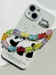 1pc Colorful Jelly Gummy Bear Beaded Lanyard, Suitable As Gift For Mother, Family, Friends, Birthday, Holiday, Phone Charm, Phone Strap (Bear Color Random) Compatible With Android And Most Smartphone,Gifts For Mother, Family, Friends, Kids, Birthday, Holiday Phone Chain - Multicolor - View 5