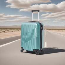 STARLEY-Maleta Avión Equipaje de Mano Viaje Cabina Trolley ABS Rígida 4 Ruedas Maleta de cabina rigida con asa telescopica 55x35x20CM Opción de Compra con Bolsa para Zapatos (Se Venden por Separado)