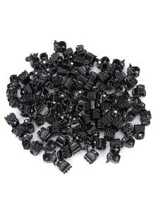 20个混色迷你发夹，完美打造女士发型和装饰头饰，强力抓握，多功能刘海夹。（颜色随机）发饰 女士爪夹 秋季配饰 - 混色(棕+黑+白+紫) - 查看 6