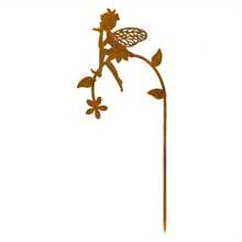 1pc Iron Art Garden Decor With Vibrant Floral Design, Suitable For Patio, Yard, Lawn And Holiday Celebrations, Garden Decoration, Outdoor Path Decor - Rust Brown - View 14